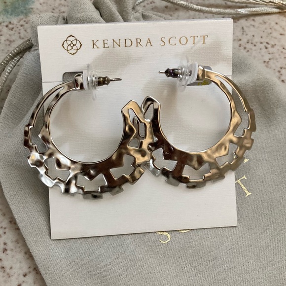 NWT - Shiva Hoop by Kendra Scott - Rhodium - Picture 6 of 6